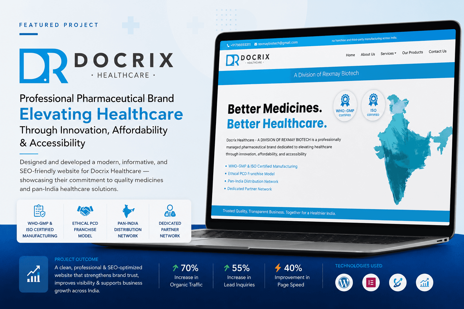 Docrix: B2B Pharmaceutical Product Catalog & Inquiry Platform